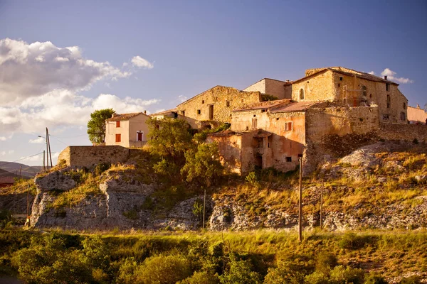 Vista Para Cidade Velha Sault Provence França — Fotografia de Stock