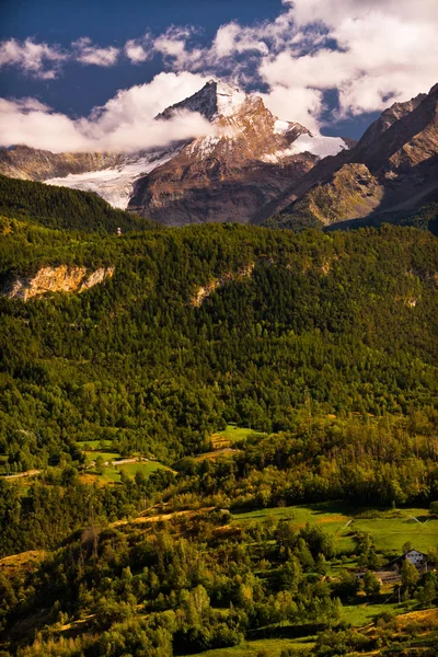 Vista Panorámica Del Valle Aosta — Foto de Stock