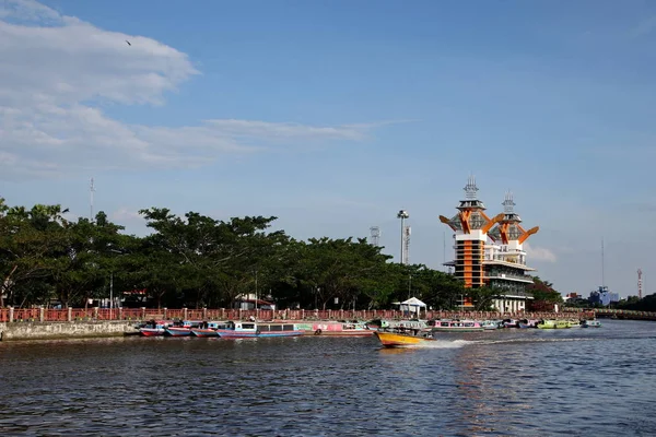 Menara Pandang Banjarmasin Uma Das Atrações Turísticas Banjarmasin City Nesta — Fotografia de Stock