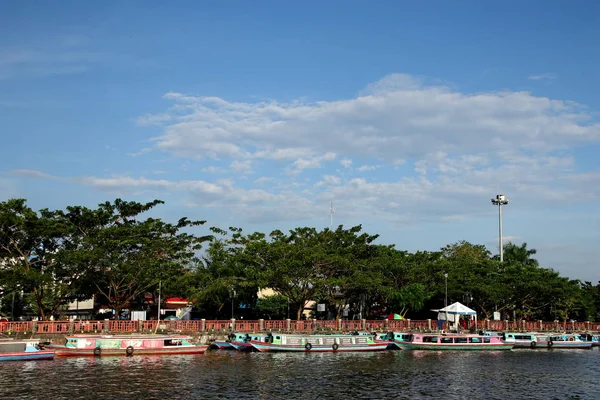 Menara Pandang Banjarmasin Turistattraktionerna Banjarmasin City Detta Torn Kan Skönheten — Stockfoto