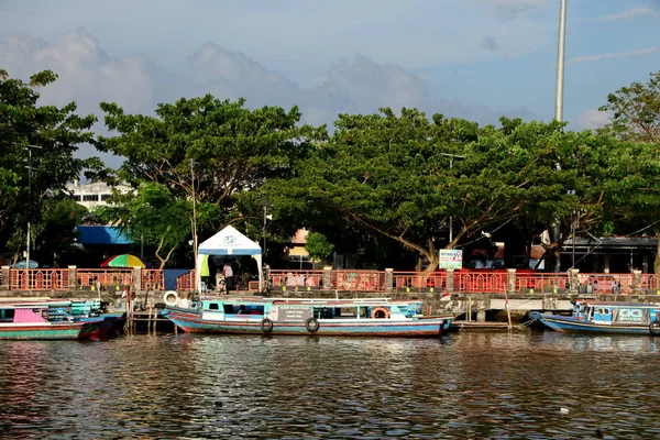 Menara Pandang Banjarmasin Est Une Des Attractions Touristiques Ville Banjarmasin — Photo