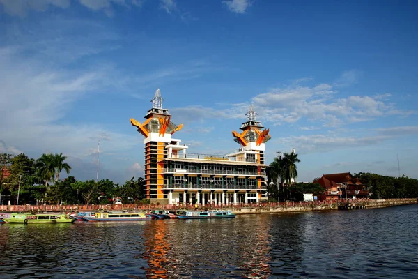 Menara Pandang Banjarmasin Uma Das Atrações Turísticas Banjarmasin City Nesta — Fotografia de Stock