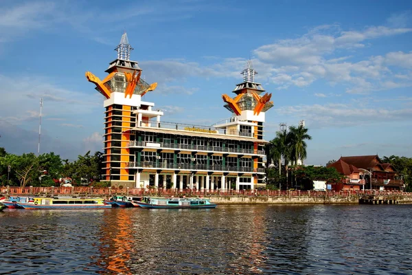 Menara Pandang Banjarmasin Uma Das Atrações Turísticas Banjarmasin City Nesta — Fotografia de Stock