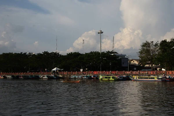 Menara Pandang Banjarmasin One Tourist Attractions Banjarmasin City Tower Can — Stock Photo, Image