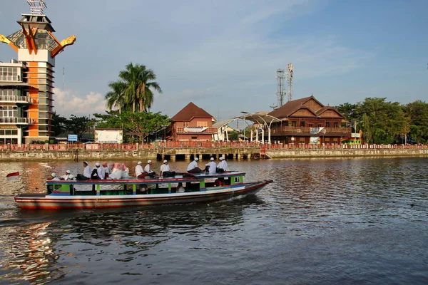 Menara Pandang Banjarmasin Turistattraktionerna Banjarmasin City Detta Torn Kan Skönheten — Stockfoto