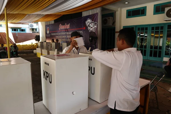 Batang Centrál Java Indonésie Března 2019 Voliči Všeobecných Volbách Kteří — Stock fotografie