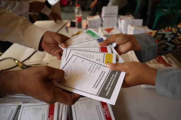 Batang Java Central Indonésia Março 2019 Eleitores Eleições Gerais Que — Fotografia de Stock