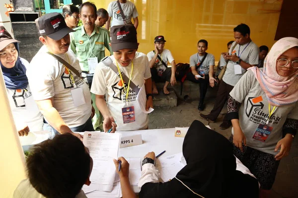 Batang Zentraljava Indonesien März 2019 Wähler Bei Allgemeinen Wahlen Die — Stockfoto