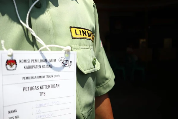 Batang Java Central Indonesia Marzo 2019 Los Votantes Las Elecciones — Foto de Stock