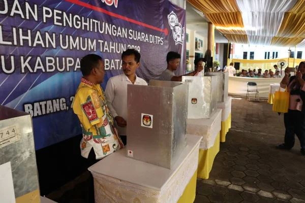 Batang Central Java Indonesia Mart 2019 Genel Seçimlerde Engelli Bir — Stok fotoğraf