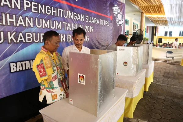 Batang Java Central Indonésia Março 2019 Eleitores Eleições Gerais Que — Fotografia de Stock