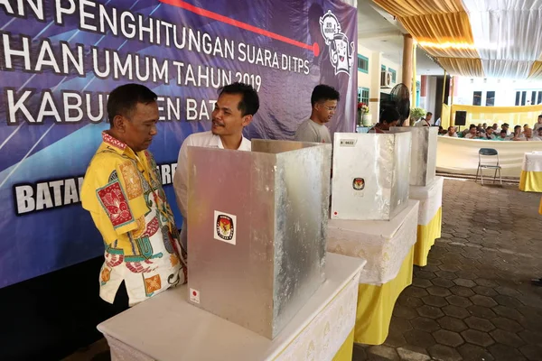 Batang Central Java Indonesia Mart 2019 Genel Seçimlerde Engelli Bir — Stok fotoğraf