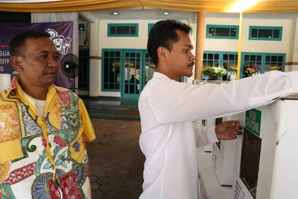 Batang Java Central Indonésia Março 2019 Eleitores Eleições Gerais Que — Fotografia de Stock