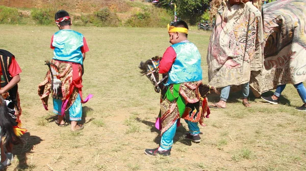 Kuda Lumping Bir Cava Geleneksel Sanat Ayrıca Mistik Dans Batang — Stok fotoğraf