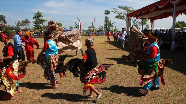 Kuda Lumping Bir Cava Geleneksel Sanat Ayrıca Mistik Dans Batang — Stok fotoğraf