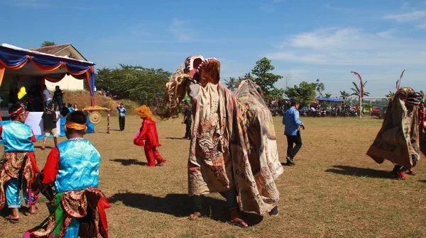 Kuda Lumping Arte Tradicional Javanés Además También Danza Mística Batang — Foto de Stock