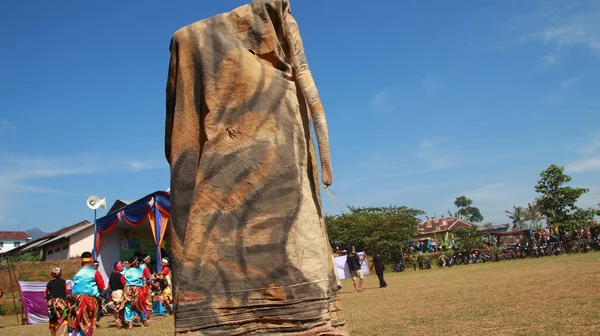 Kuda Lumping Jawajski Sztuki Tradycyjnej Oprócz Również Mistycznego Tańca Bang — Zdjęcie stockowe