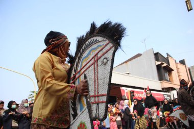 19 Ağustos 2019. Batang, Orta Java Endonezya. Jathilan/Kuda topakdans performansları. Jathilan/Kuda Lumping Java geleneksel bir dans.