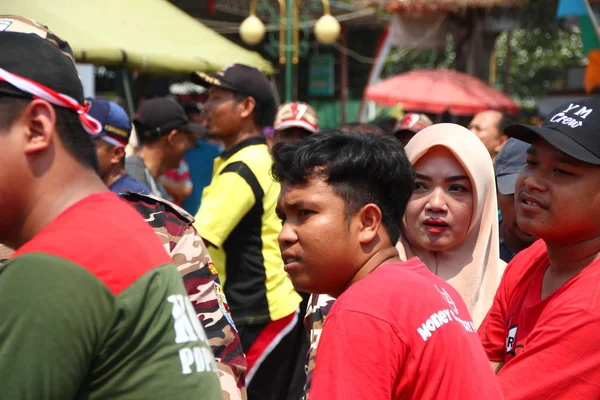 Batumi Indonezja Wrzesień 2019 Holownik Wojny Tarik Tambang Indonezyjski Tradycyjny — Zdjęcie stockowe