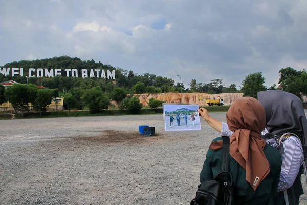 Welcome Batam Batam Island Indonesia August 2019 Large Welcome Word — Stock Photo, Image