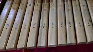  Kolintang veya kulintang yatay olarak yerleştirilen küçük gonglar satır oluşan bir müzik aletidir.