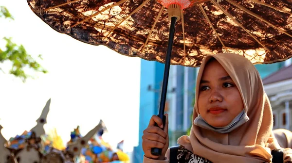 Pekalongan Indonesien Oktober 2019 Vackra Kvinnor Och Stiliga Män Deltar — Stockfoto