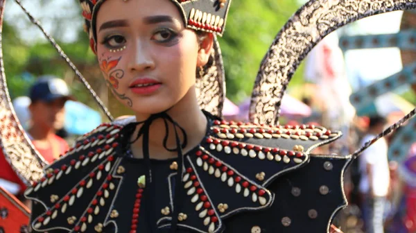 Pekalongan Indonesia Octubre 2019 Mujeres Hermosas Hombres Guapos Participan Usando — Foto de Stock