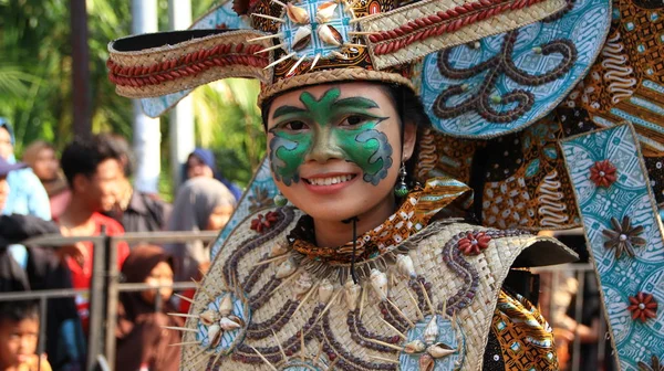 Pekalongan Indonesia Ottobre 2019 Bellissime Donne Bellissimi Uomini Partecipano Indossando — Foto Stock