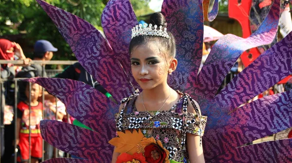 Pekalongan Endonezya Ekim 2019 Güzel Kadınlar Yakışıklı Erkekler Pekalongan Batik — Stok fotoğraf