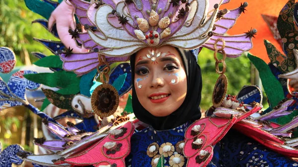 Pekalongan Indonézia 2019 Október Gyönyörű Nők Jóképű Férfiak Vesznek Részt — Stock Fotó