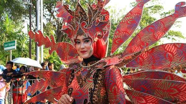 Pekalongan Indonesia Ottobre 2019 Bellissime Donne Bellissimi Uomini Partecipano Indossando — Foto Stock