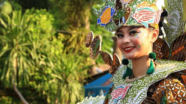 Pekalongan Indonésia Outubro 2019 Mulheres Bonitas Homens Bonitos Participam Vestindo — Fotografia de Stock