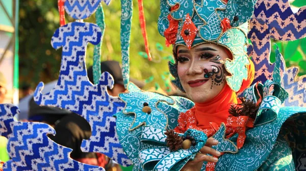 Pekalongan Indonesia Жовтня 2019 Красиві Жінки Вродливі Чоловіки Беруть Участь — стокове фото