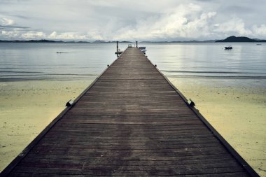 Tayland Beach ahşap iskele