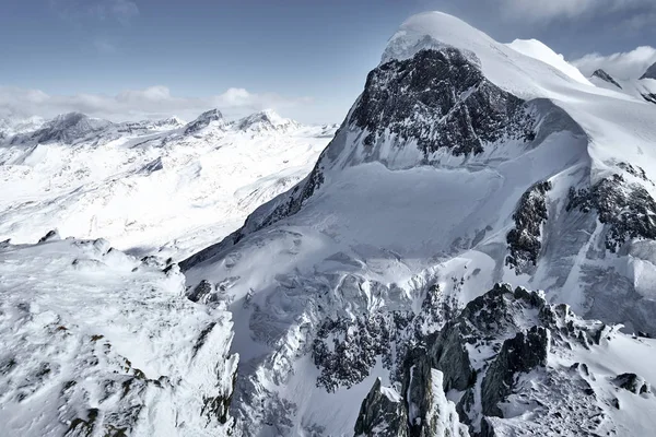 Szczyt Breithorn, Alpy, Szwajcaria, Europa — Zdjęcie stockowe