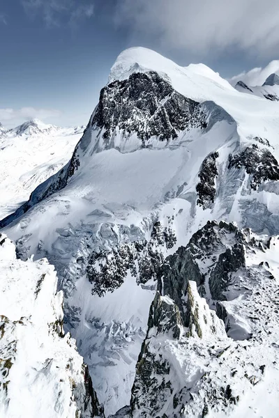 Саммит Breithorn, Альпы, Швейцария, Европа Лицензионные Стоковые Изображения