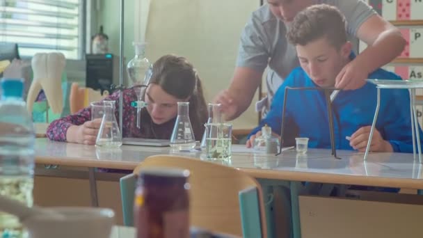 Grize Slovinsko Červen 2017 Záběry Studentů Kteří Mají Škole Třídu — Stock video