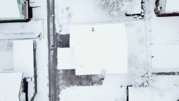 Upphöjd Relief Karta Över Snöig Snön Föll Natten Det Vintertid — Stockvideo