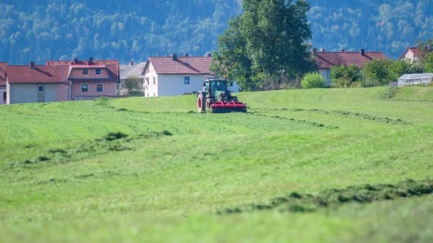 Jordbrukare Har Mycket Arbete Att Göra Utanför Sommaren Tid — Stockvideo