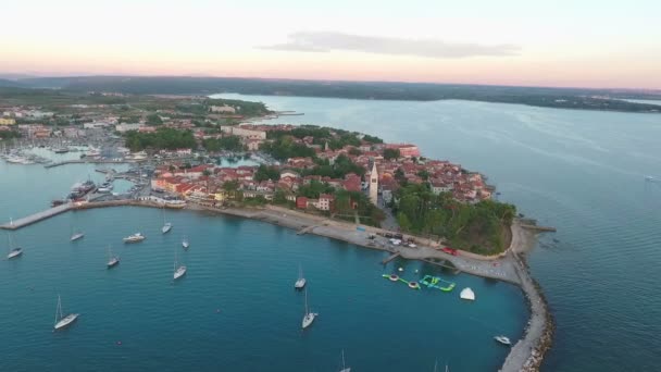 Повітряні Кадри Величного Хорватського Узбережжя — стокове відео