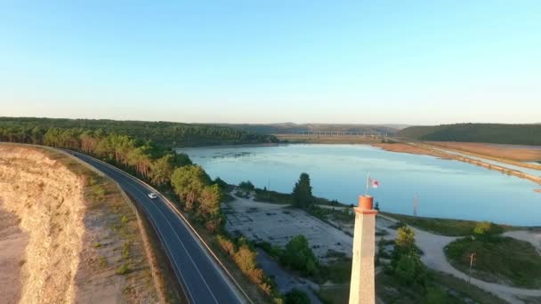 Costa Croata Hora Verão — Vídeo de Stock