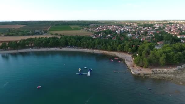 Pessoas Estão Divertindo Praia — Vídeo de Stock