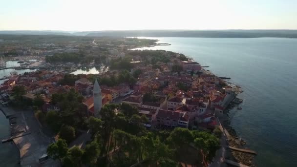 Отличный Вид Нови Место Хорватия — стоковое видео