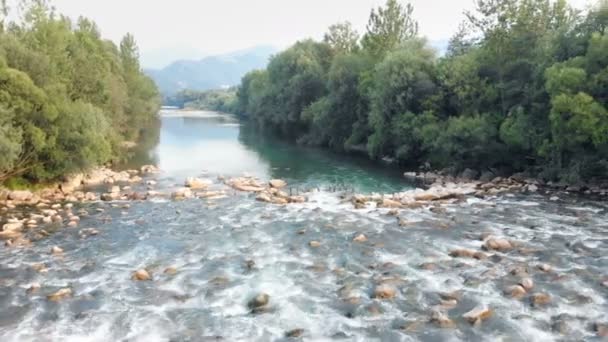 Can See Gorgeos Tranquil Water Also Stones Water Nature Really — Stock Video