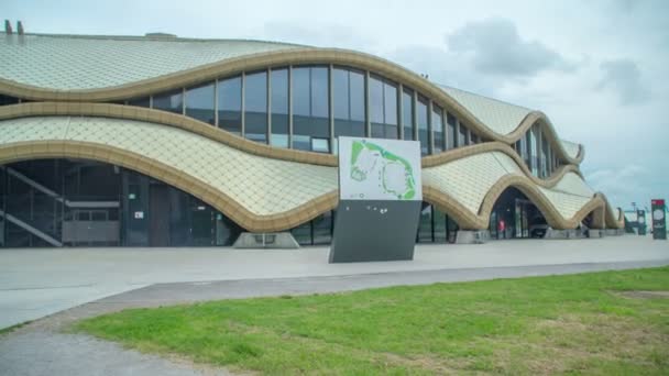 Een Groot Stadion Stozice Gelegen Het Noorden Van Ljubljana Dit — Stockvideo