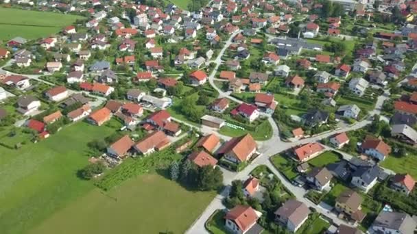 Kan Ett Vackert Landskap Slovenien Sommaren Flygskott Det Riktigt Fin — Stockvideo