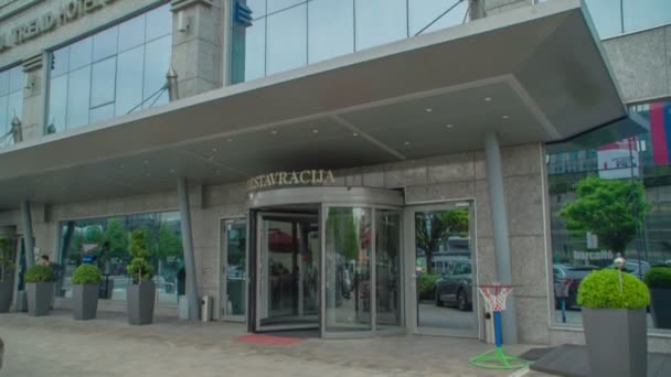 Enorme Hotel Lubiana Questo Posto Molto Popolare Tra Turisti — Video Stock