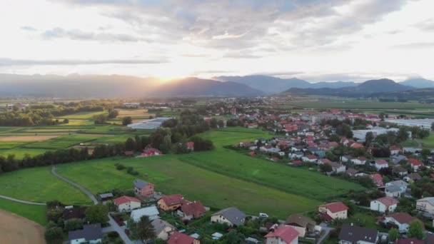 Wdzięczny Piękny Krajobraz Środku Słowenii Jest Wspaniały Czas Roku Kiedy — Wideo stockowe