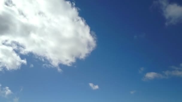 スキー場には青空が広がっています その日はいい天気だ — ストック動画