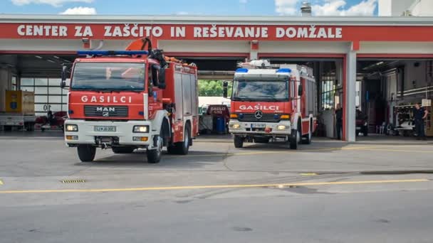 Domzale Slovenia Hazi Ran 2018 Tfaiye Ekibinin Eğitim Görüntüleri — Stok video